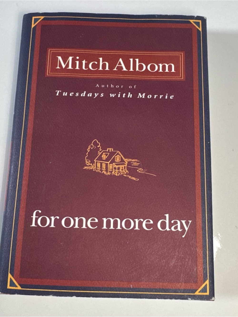 For One More Day by - Burgundy Hardcover